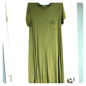 Green LulaRoe Carly Dress